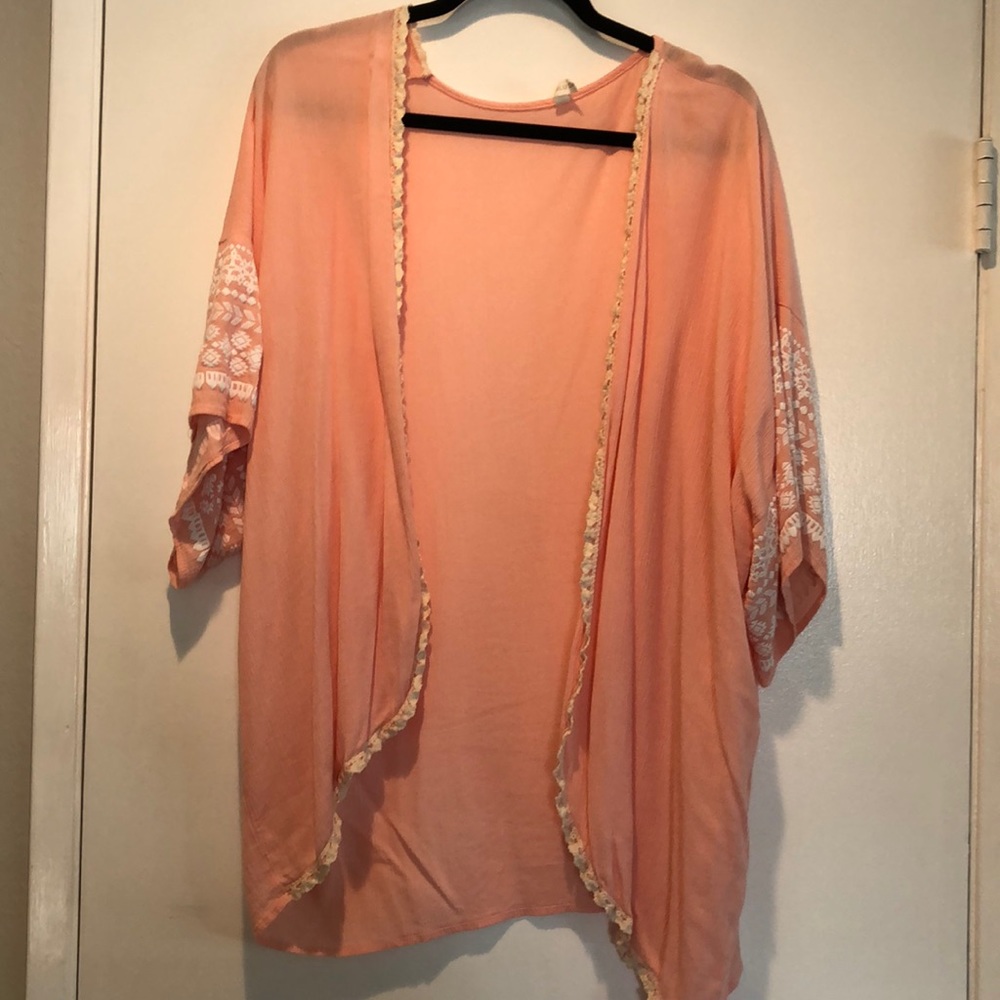 PinkBlush Peach Kimono
